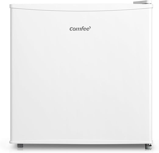 COMFEE' RCD50WH2(E) - Mini frigo bar, Frigorifero piccolo, Silenzioso, Mono porta, Per applicazioni in Hotel, Casa, Ufficio, 43L, Bianco, ‎47.2 x 45 x 49.2 cm