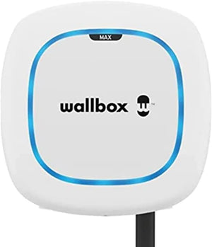 Wallbox Pulsar Max Caricatore per Veicoli Elettrici, Potenza di Carico Fino a 7,4 kW, Connettore Tipo 2, Cavo da 5 Metri, con Wi-Fi, Bluetooth, OCPP, Facile Installazione, Interno o Esterno, Bianco