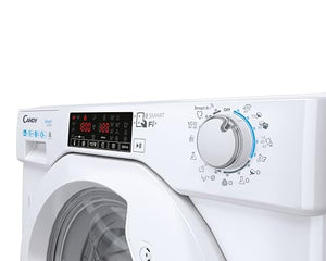 Candy CBDO485TWME/1-S Lavasciuga Smart a incasso, Capacità 8 kg, 1400 Giri, Carica Frontale, Wi-Fi + Bluetooth, 60x53x82 cm, Bianco, Classe D