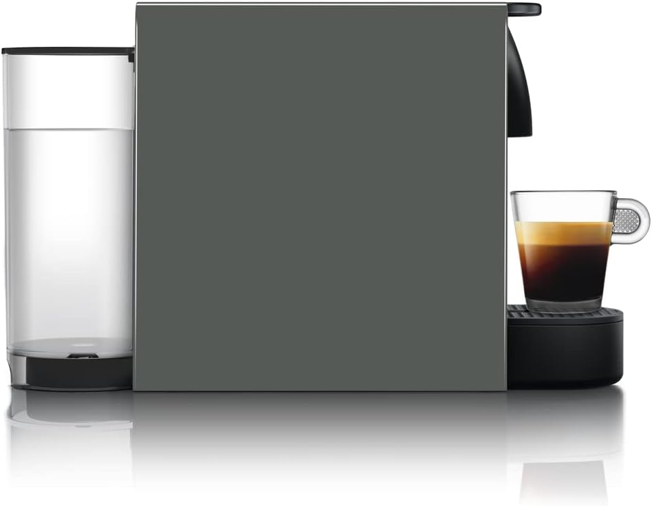 Nespresso Mini macchina da caffè a capsule Krups XN110BRD Essenza | 0,6 L | 19 bar | modalità risparmio energetico | grigio | classe energetica A