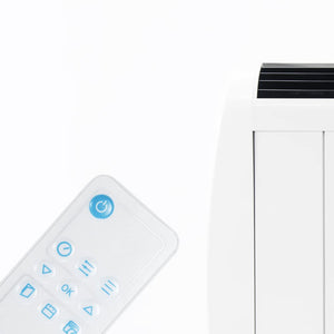 Cecotec Emettitore Termico ReadyWarm 2500 Thermal Black. 12 Elementi e 1800 W, Display LCD, Telecomando a distanza, timer, selezione della temperatura, copertura di 25 m² (12 Moduli, Bianco)