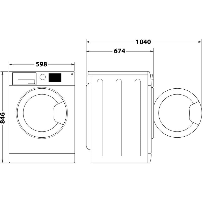 Asciugatrice a pompa di calore Whirlpool: a libera installazione, 9,0 kg - C WD 94M WBS IT