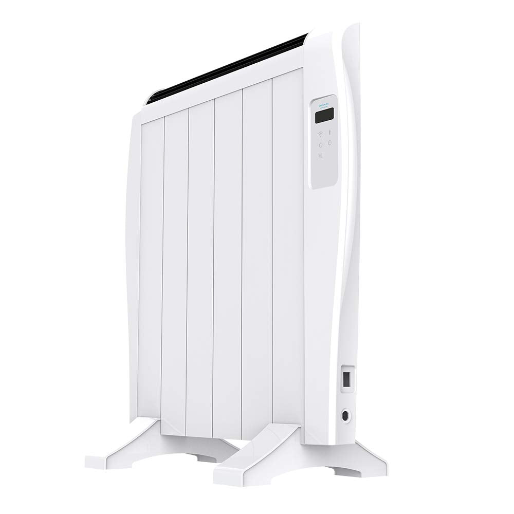 Cecotec Emettitore Termico ReadyWarm 2500 Thermal Black. 12 Elementi e 1800 W, Display LCD, Telecomando a distanza, timer, selezione della temperatura, copertura di 25 m² (12 Moduli, Bianco)