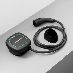 Wallbox Pulsar Max Caricatore per Veicoli Elettrici, Potenza di Carico Fino a 7,4 kW, Connettore Tipo 2, Cavo da 5 Metri, con Wi-Fi, Bluetooth, OCPP, Facile Installazione, Interno o Esterno, Bianco