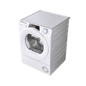Candy RapidÓ ROE H8A2TE-S - Serbatoio per condensa Easycase da 8 kg, con indicatore ottico di riempimento direttamente in oblò/funzionamento intelligente con Wi-Fi moderno + Bluetooth
