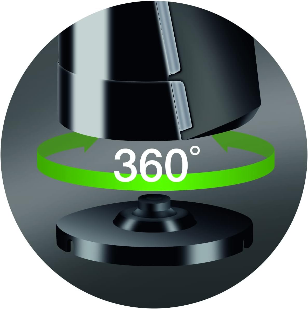Braun WK600 Bollitore d'Acqua, Capacità 1,7L, Qualità Tedesca, Base Girevole 360°, Filtro Anticalcare Estraibile e Lavabile, Funzione ECO, Sistema di Sicurezza a 4 Vie, Spegnimento Automatico, Acciaio