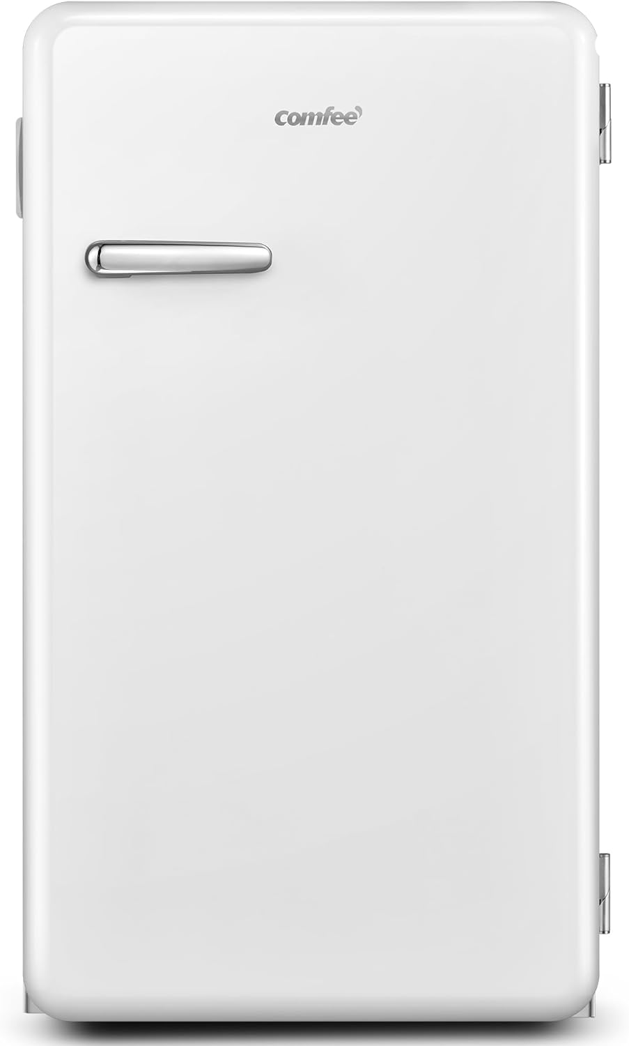 COMFEE' RCD93WH2RT(E) Frigorifero piccolo 93 L, Design retrò, Mini frigo mona porta, Controllo della temperatura, Adatto a casa, ufficio e hotel, Bianco