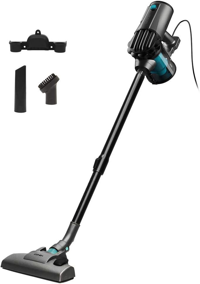 Cecotec Aspirapolvere Verticale Conga Thunderbrush 560. 2 in 1, 600 W, Tecnologia Ciclonica, Filtro ad Alta efficienza, Radio di Azione di 6 m, Basso Consumo, Include 2 Accessori