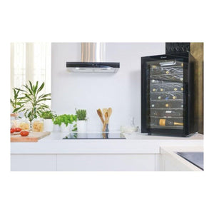 Candy DiVino, CWC 150 EM/NF, Cantina Vino, 41 bottiglie, 39 dB, APP hOn, Tecnologia Vivino, Monozona, Nero, AxLxP 84,5x49x55 cm [Classe di efficienza energetica G]