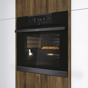 HWO60SM5F5BH - Forno elettrico, Ventilato, Multifunzione, 70 Litri, Nero, Classe energetica A+
