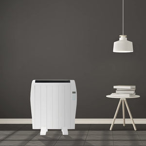 Cecotec Emettitore Termico ReadyWarm 2500 Thermal Black. 12 Elementi e 1800 W, Display LCD, Telecomando a distanza, timer, selezione della temperatura, copertura di 25 m² (12 Moduli, Bianco)