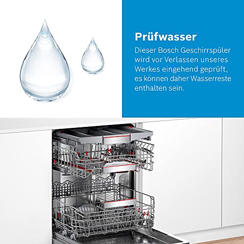 Bosch SMU4ECS24E - Lavastoviglie Smarter serie 4, 60 cm, lavabile in lavastoviglie, made in Germany, cassetto portaposate, particolarmente silenzioso, SpeedPerfect+ per stoviglie pulite più