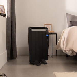 Cecotec Emettitore Termico ReadyWarm 2500 Thermal Black. 12 Elementi e 1800 W, Display LCD, Telecomando a distanza, timer, selezione della temperatura, copertura di 25 m² (12 Moduli, Bianco)
