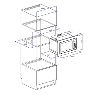 Candy - mod. - MIC256 EX – Microonde in acciaio inox