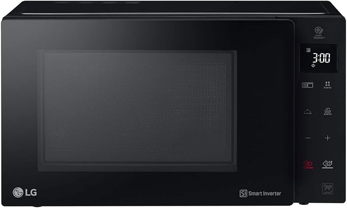 LG MH7235GPS Forno Microonde Smart Inverter con Grill al Quarzo, 32 Litri, 1200 W, Programmi Automatici, 5 Livelli di Potenza, Piatto Microonde Crispy Incluso - Nero Fumè