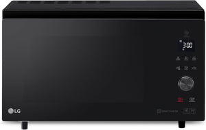 LG MJ3965BPS Forno Microonde Smart Inverter Combinato e Ventilato con Doppio Grill, 39 Litri, 1350 W, Programmi Automatici, 5 Livelli di Potenza, Piatto Microonde Crispy Incluso - Nero Fumè