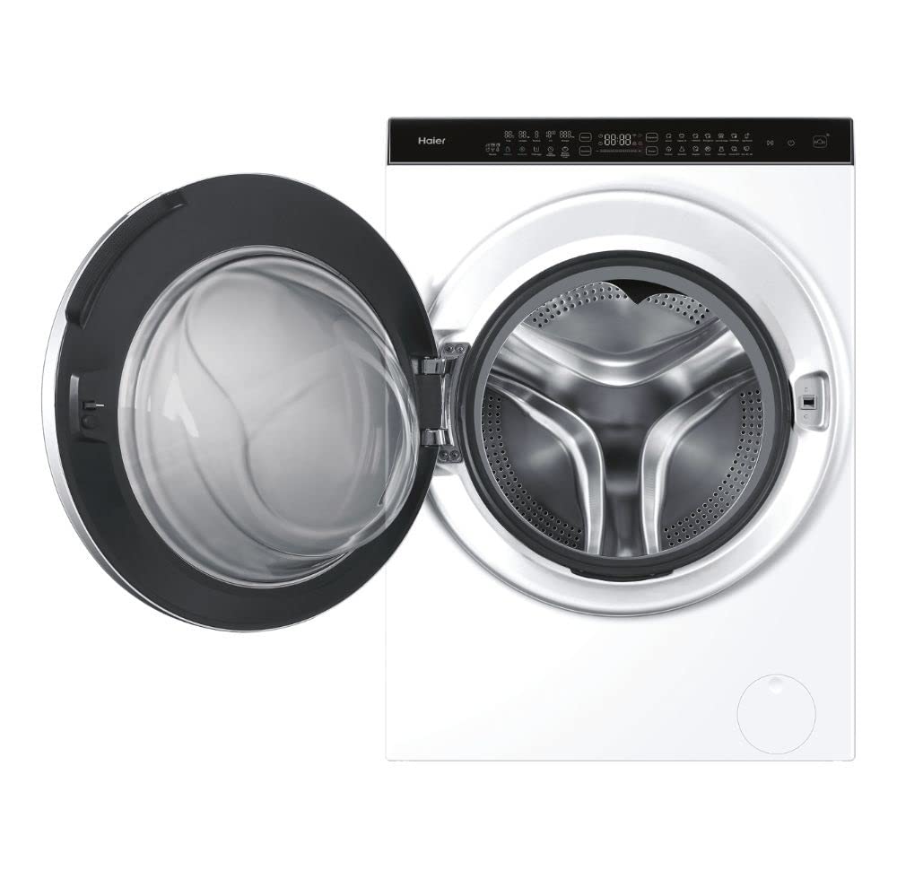 Haier Super Drum Serie 9 Lavasciuga 10+6 Kg, Libera Installazione, 1400 Giri, Classe A/D, Wi-Fi, Controllo App hOn, Avvio Programmabile, Smart Dosing, 65,7 x 70x 99 cm, Bianca - HWD100-BD1499U1N/I