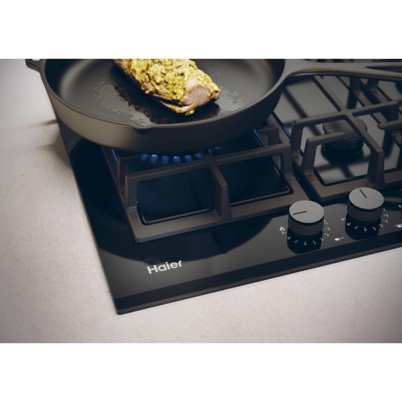 Piastra Gas HAIER HAVG5D4TB 65cm Nero 4f