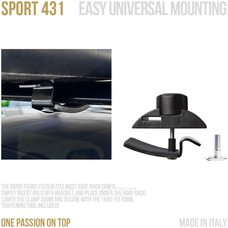 CAM Box Sport 431, Nero, 430 Litri