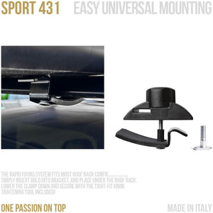 CAM Box Sport 431, Nero, 430 Litri