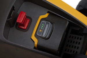 Stiga Tagliaerba a Batteria Collector 136e Kit, Per Giardini Fino a 250 m², Larghezza Taglio 34 cm, Batteria ePower da 20 V (2 x 2 Ah), 550 W, 2 Batterie e Caricatore Inclusi, giallo