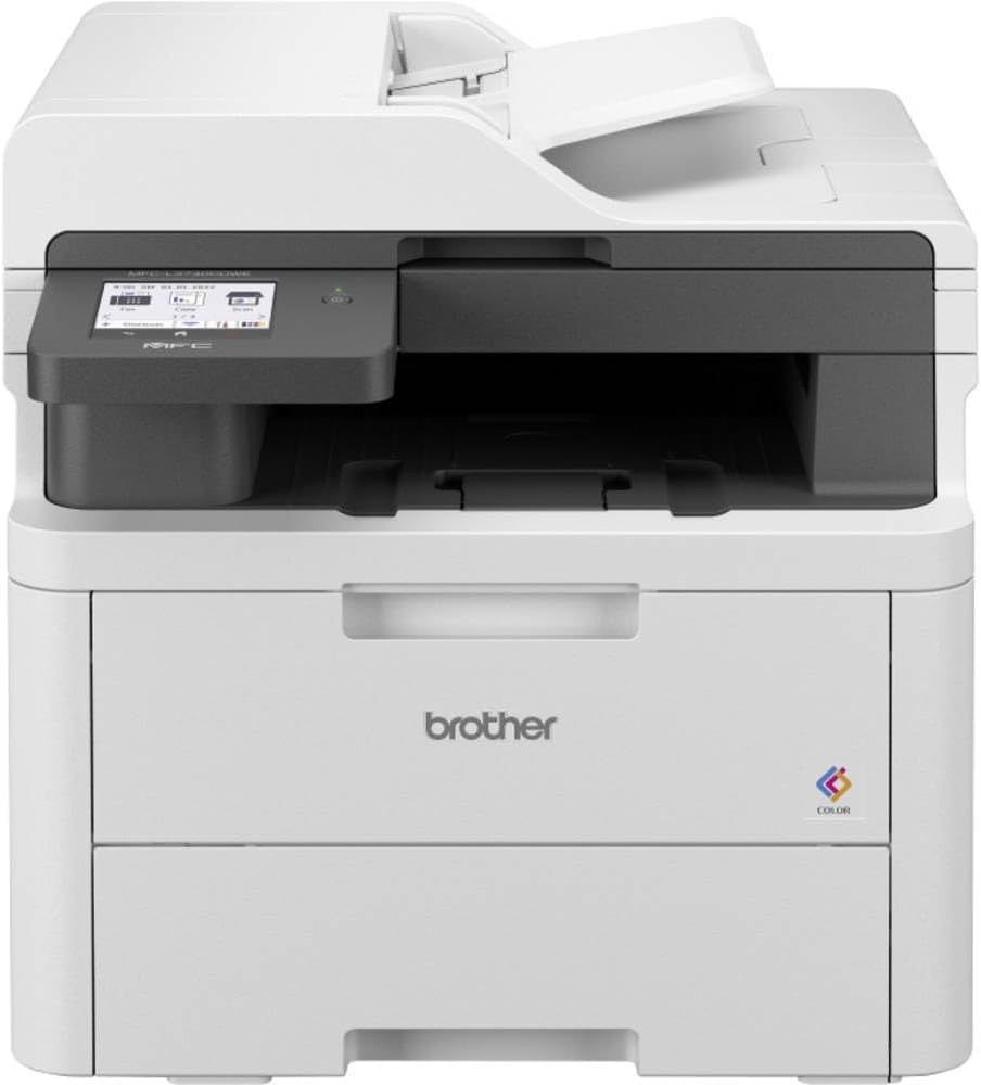 Brother MFCL3740CDWE Multifunzione LED a Colori 4 in 1, Ecopro ready, 18 ppm, Stampa fronte/retro automatica fino a 7 pagine al minuto, Gigabit ethernet, WiFi a 5 GHz e USB, Vassoio carta da 250 fogli