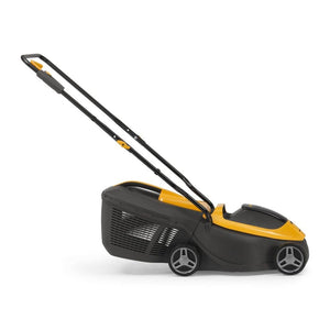 Stiga Tagliaerba a Batteria Collector 136e Kit, Per Giardini Fino a 250 m², Larghezza Taglio 34 cm, Batteria ePower da 20 V (2 x 2 Ah), 550 W, 2 Batterie e Caricatore Inclusi, giallo