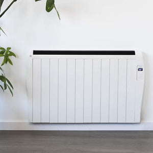 Cecotec Emettitore Termico ReadyWarm 2500 Thermal Black. 12 Elementi e 1800 W, Display LCD, Telecomando a distanza, timer, selezione della temperatura, copertura di 25 m² (12 Moduli, Bianco)