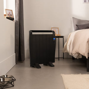 Cecotec Emettitore Termico ReadyWarm 2500 Thermal Black. 12 Elementi e 1800 W, Display LCD, Telecomando a distanza, timer, selezione della temperatura, copertura di 25 m² (12 Moduli, Bianco)