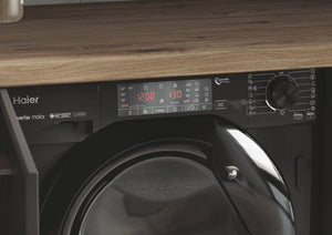 Haier Serie 4 HWDQ90B416FWBB-S - Lavasciuga da incasso, 9 kg di lavaggio, 5 kg di asciugatura/motore inverter, lavaggio extra asciutto grazie a 1.600 giri/min. Funzione lavaggio a vapore/protezione