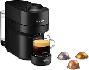 De'Longhi Nespresso Vertuo Pop ENV90.B, Macchina Caffè a Capsule con Tecnologia Centrifusion, 4 Formati in Tazza, Incluso Set di Benvenuto con 12 Capsule, 1260W, Liquorice Black