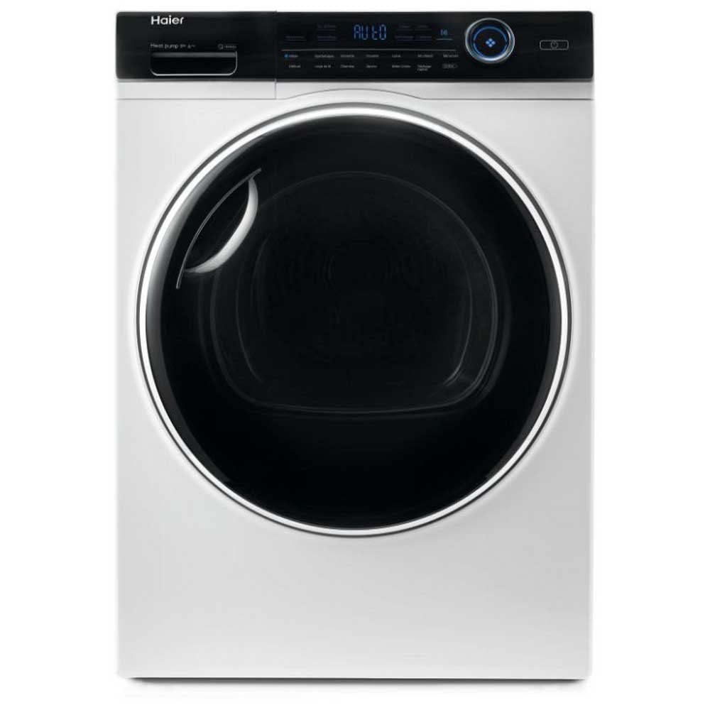 Haier I-PRO SERIES 7 - HD90-A3979-S Asciugatrice Pompa di Calore 9 Kgs, Inverter, Tamburo XXL con LED, 14 programmi, i-Time, i-Refresh (Microvapore), Antirughe, 66 dba, A+++