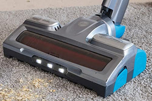 Hoover HF500 HF522STP 011 Aspirapolvere Senza Filo, Senza Sacco, 0,45 L, Autonomia 45 Min, Spazzola Antigroviglio, Mini Turbo Spazzola Animali, Blu