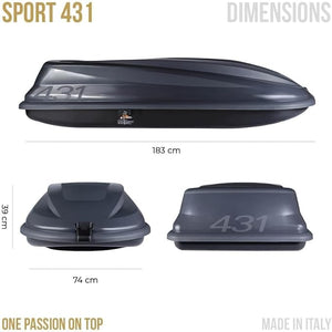 CAM Box Sport 431, Nero, 430 Litri