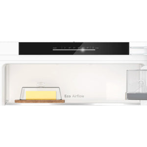 Bosch KIR41ADD1, serie 6, frigorifero da incasso, nicchia 122,5 x 56 cm, prodotto in Germania, freschezza più lunga con VitaFresh XXL, ripiani in vetro di sicurezza, molto silenzioso, raffreddamento