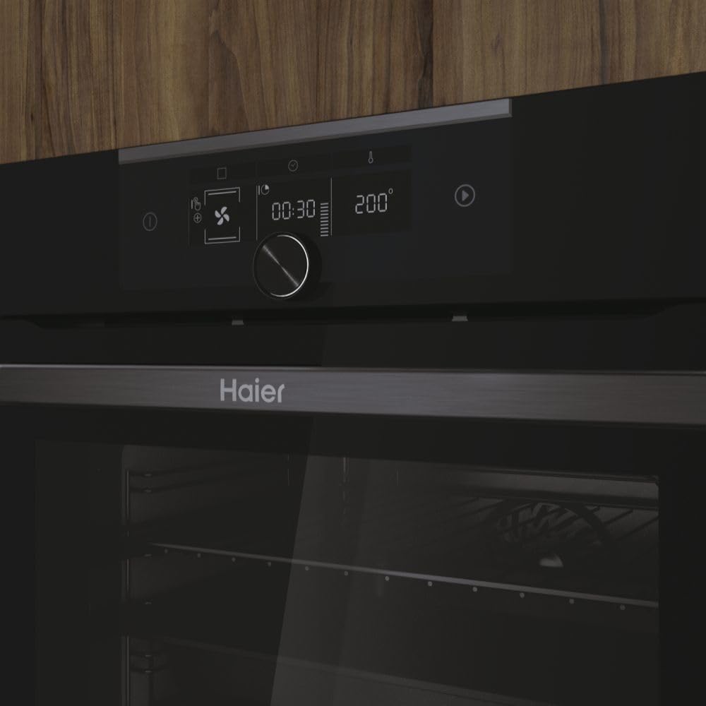 HWO60SM5F5BH - Forno elettrico, Ventilato, Multifunzione, 70 Litri, Nero, Classe energetica A+