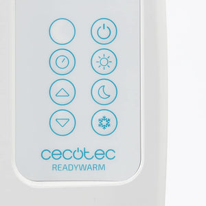 Cecotec Emettitore Termico ReadyWarm 2500 Thermal Black. 12 Elementi e 1800 W, Display LCD, Telecomando a distanza, timer, selezione della temperatura, copertura di 25 m² (12 Moduli, Bianco)