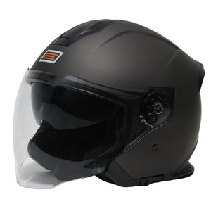 ORIGINE Casco Jet Moto 3/4 Aperto con Doppia Visiera Adatto per Scooter Omologato ECE