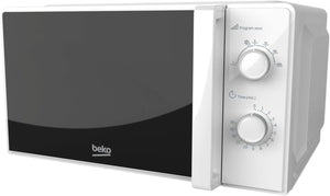 Beko - MOC20100WFB - Forno a Microonde, 5 Livelli Potenza, 20 Litri, 700 W, Libera Installazione, Timer 30 min - Bianco, 45,2 x 32,5 x h26,2 cm