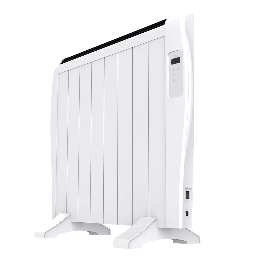 Cecotec Emettitore Termico ReadyWarm 2500 Thermal Black. 12 Elementi e 1800 W, Display LCD, Telecomando a distanza, timer, selezione della temperatura, copertura di 25 m² (12 Moduli, Bianco)