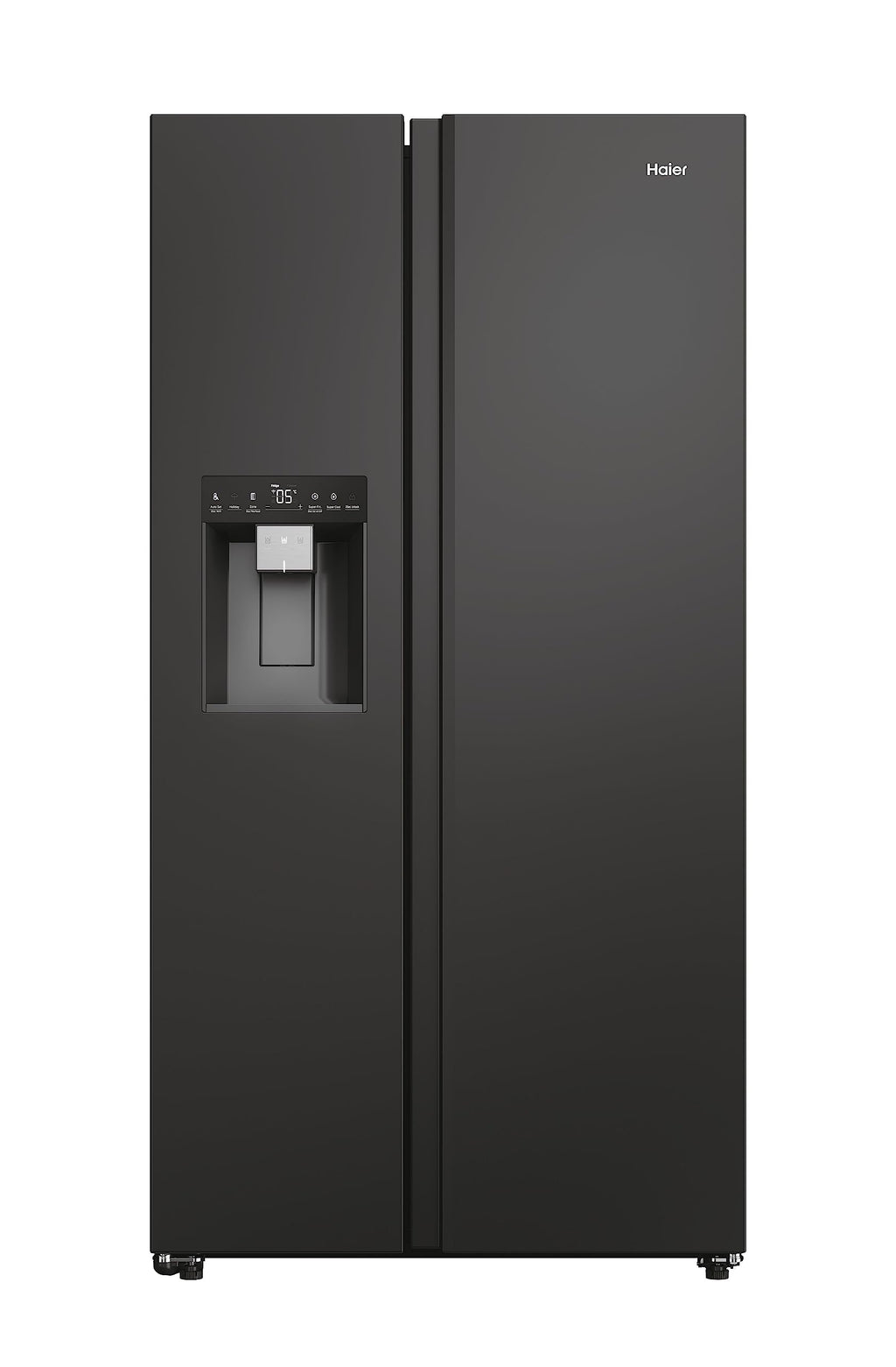Haier Side by Side 90 SERIE 5 Frigorifero Frigorifero/Total No Frost/Smart HON-App/Humidity Zone/XXL Contenuto utile/Silenzioso solo 36 dB (A) / Distributore di acqua e cubetti di ghiaccio / Acciaio inossidabile nero