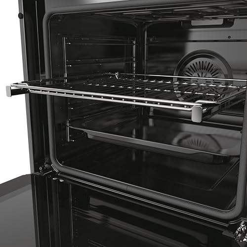 CANDY CA6 N5G3YTB Forno multifunzione da incasso, pirolisi, calore pulsato, classe A++, 78 litri, connettività Wi-Fi, 2 lecchefritte + 2 griglie + 1 coppia di guide telescopiche, chiusura morbida