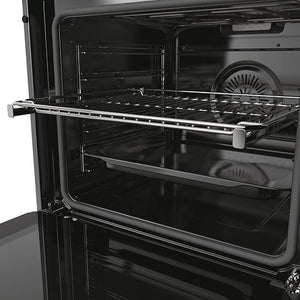 CANDY CA6 N5G3YTB Forno multifunzione da incasso, pirolisi, calore pulsato, classe A++, 78 litri, connettività Wi-Fi, 2 lecchefritte + 2 griglie + 1 coppia di guide telescopiche, chiusura morbida