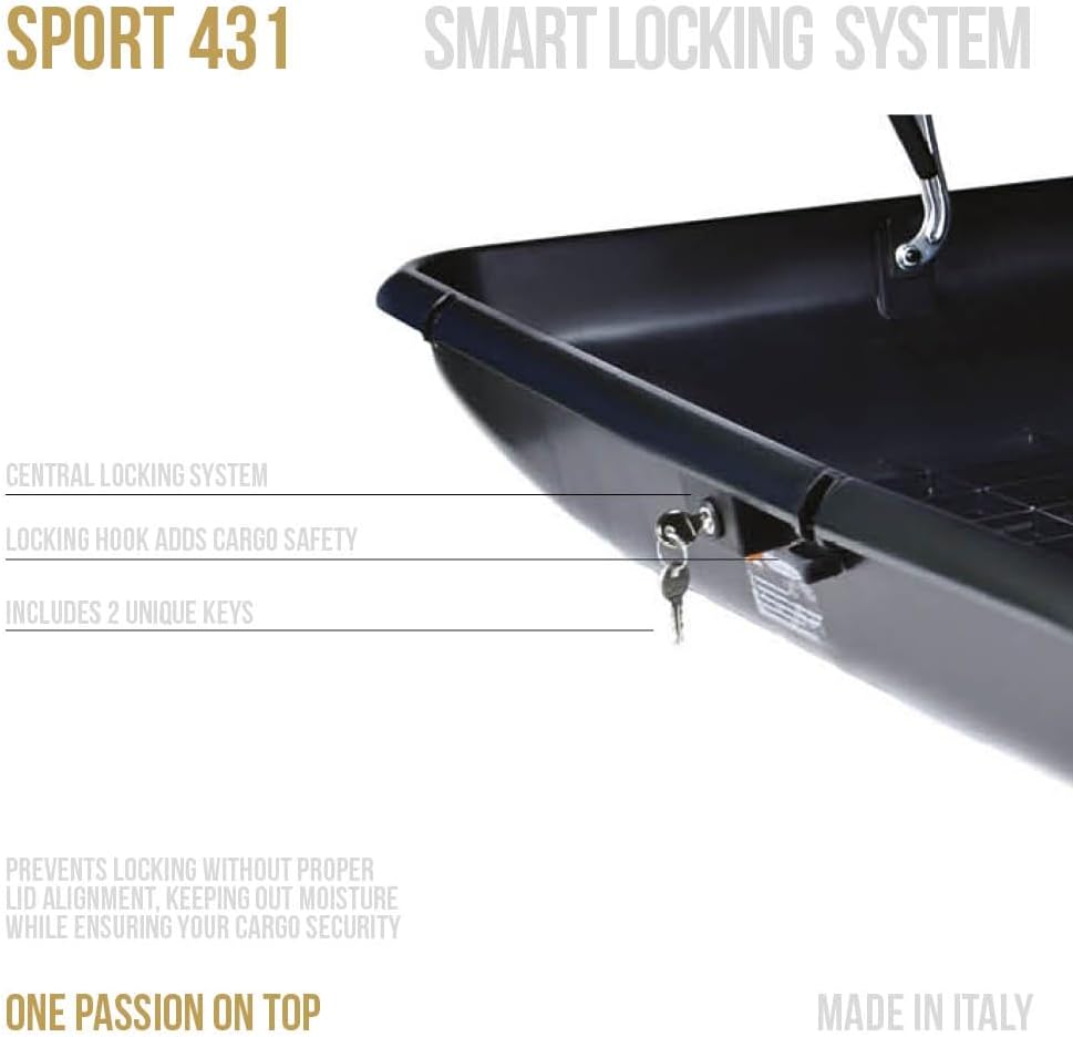 CAM Box Sport 431, Nero, 430 Litri