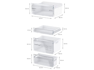 Bosch KIV86NSE0 Serie 2 - Frigorifero da incasso, 177,5 x 56 cm, raffreddamento 183 l + congelatore da 84 l, circolazione dell'aria ecologica, illuminazione uniforme