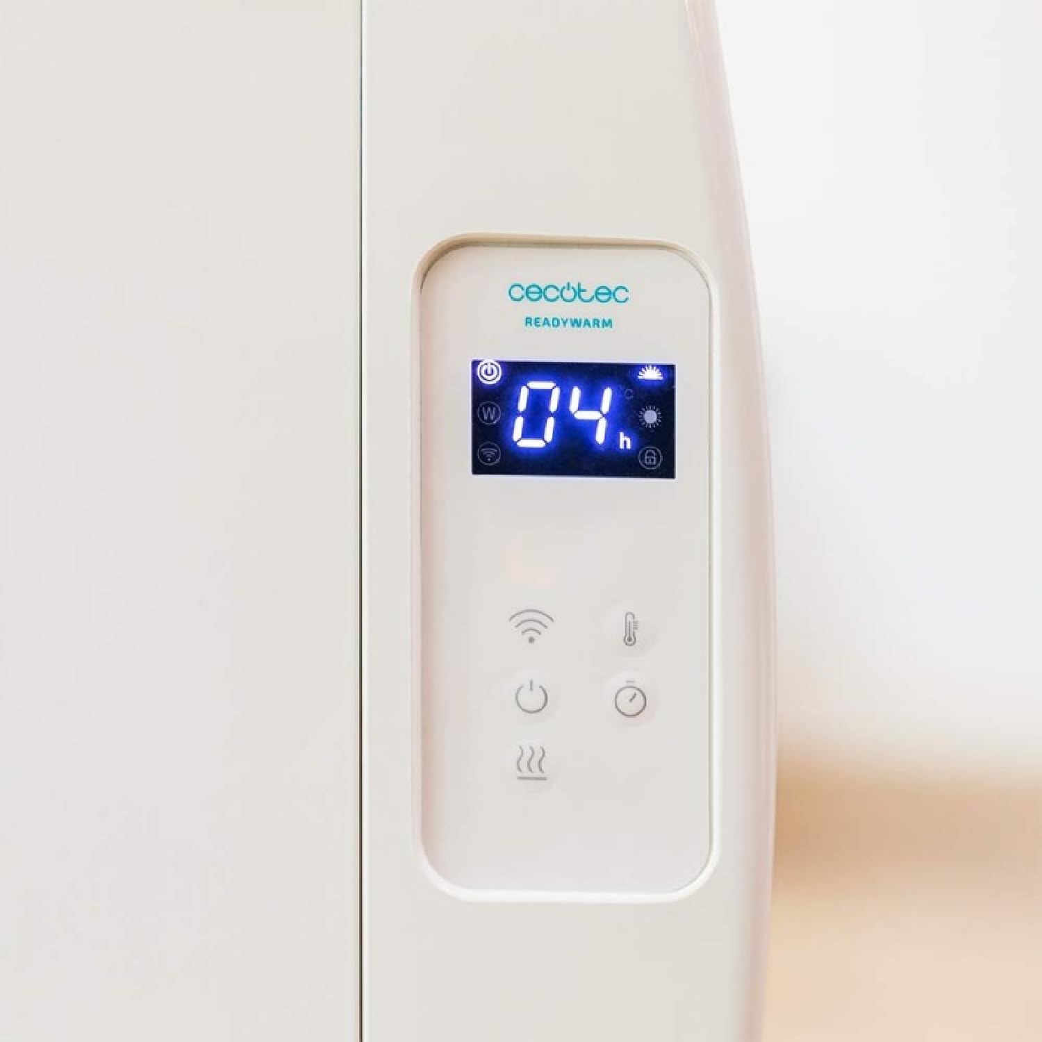 Cecotec Emettitore Termico ReadyWarm 2500 Thermal Black. 12 Elementi e 1800 W, Display LCD, Telecomando a distanza, timer, selezione della temperatura, copertura di 25 m² (12 Moduli, Bianco)
