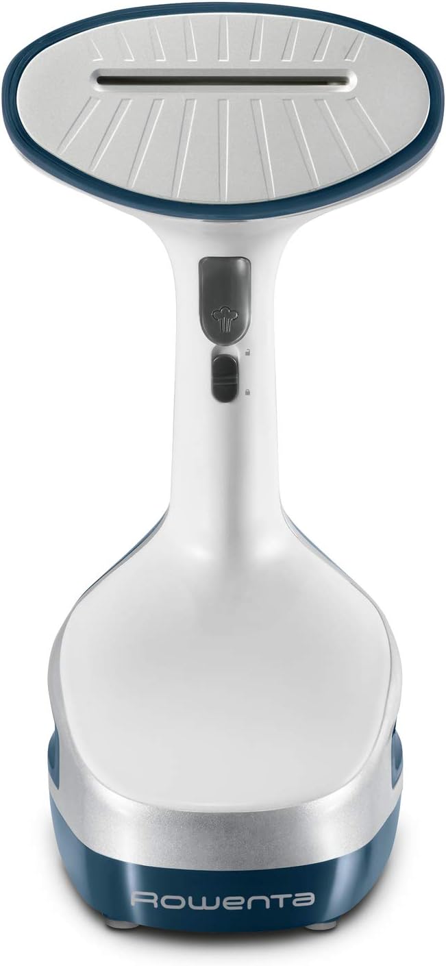 Rowenta Dr8100 Access Steam+ Stiratore Verticale, 1600 W Pronto in 40 Sec, Piastra Riscaldata, Rinfresca e Igienizza, Uccide Il 99,9% Dei Batteri, Rimuove Gli Odori, 3 Accessori, Plastica, Blu