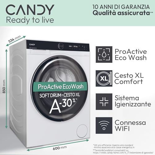 CANDY LAVATRICE A CARICA FRONTALE