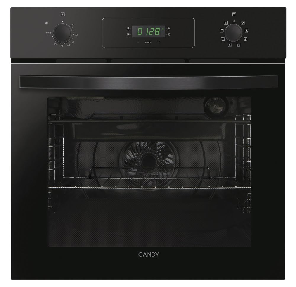 Candy Idea FIDCP N615 L, forno multifunzione, 65 l, 1 vassoio e 1 griglia, ventilatore radiale, pulizia acquattiva, convezione + ventilatore, 8 funzioni, comandi push&pull, porta doppia vetro, nero