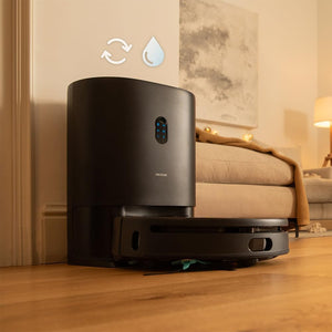 Cecotec Robot aspirador de pó e esfregona Conga 14090 Twice Roller Home and Fill, base de auto-esvaziamento de pó e água, navegação a laser, 8000 Pa, esfrega, aplicativo e conexão Bluetooth e WiFi 2,4